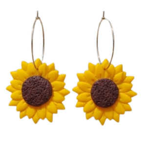 Pendientes Girasol